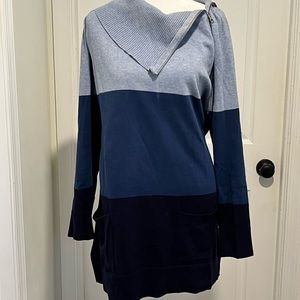 Nordstrom - Midi sweater or dress, versatile with front zips, XL great condition